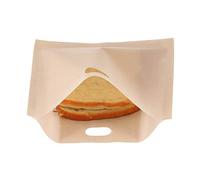 Sac de Chauffage Micro-Ondes Réutilisable Sac de Pain Grille pour Sandwichs Pastries Pizza Stices avec Matériau en Fibre de Verre pour Collations pour Enfants (16 * 16,5 cm)