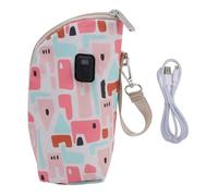 Sac de Chauffe-biberon USB, 21 Engrenages, Chauffe-biberon isolé à la Température avec Affichage LED, Couvercle de Thermostat à Température Constante, pour les Sorties, Attacher