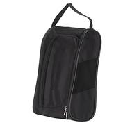 Sac de Chaussures de Golf Sac de Transport à Fermeture éclair Respirante imperméable avec Ventilation pour Hommes et Femmes Sports Chaussures Rangement 4200 Tissu en Nylon Noir 10L