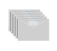 Sac de classement en plastique avec étiquette Snap, sac d'organisation billets données grande capacité, rangement papier Test, dossier fournitures bureau, extension fichiers(50 pcs)