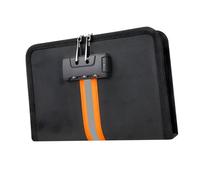 Sac de classement fin et pliable non inflammable avec coutures renforcées et glissière lisse pour une utilisation permanente à la maison, au bureau, sinon en voyage, plusieurs compartiments, non