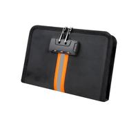 Sac de classement fin et pliable non inflammable avec coutures renforcées et glissière lisse pour une utilisation permanente à la maison, au bureau, sinon en voyage, plusieurs compartiments, non