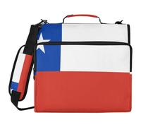 Sac de classeur à 3 anneaux résistant à l'eau avec fermeture éclair, organiseur de portefeuille entièrement imprimé avec anneaux de 5,1 cm, convient pour ordinateur portable de 14" pour école, bureau