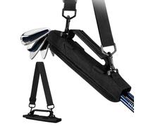 Sac De Club De Golf Avec BandoulièRe RéGlable, LéGer Et Portable Pour Hommes, Porte-Club De Golf Avec Support De Tee Pour 5 Clubs, Noir