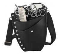 Sac de Coiffeur, Sac à Outils en Cuir Multi-Poches Professionnel pour Outils de barbier, Ciseaux, tondeuses et Peignes, Sangle réglable, 6x8 Pouces, Coiffeur, styliste