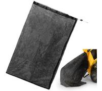 Sac de collecte de déchiqueteuse à bois, 61 x 122 cm, maille de polyester, corde en nylon robuste avec double verrous pour une collecte sécurisée des feuilles et du paillis, compatible avec la plupart