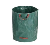 Sac de collecte de feuilles réutilisable avec couvercle, cordon de serrage et bandoulière - Parfait pour le nettoyage de la cour, de la litière de pelouse et des débris de jardin - Sac vert écologique