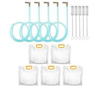 Sac de collecte - Kit de taraudage de sirop d'érable de 100 cm 5 L | Tarauds à brosse à sève | Kit de sirop d'érable adapté aux débutants | Ensemble de taraudage biologique | Équipement de sucre
