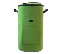 Sac de compost en tissu non tissé pour feuilles et déchets de jardin pour fermentation probiotique 125 L 125 l Noir Vert Camel Grande capacité (vert)
