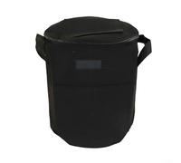 Sac de compost non tissé pour collecte des feuilles et déchets organiques avec matériau pour l'utilisation du bac à compost et la fermentation probiotique accélérée (noir)