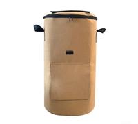 Sac de compost non tissé pour déchets de jardin, feuilles et restes de cuisine, poubelle de fermentation probiotique, sac d'engrais organique, 57 l, 35 x 60 cm, noir et vert, camel (couleur chameau)