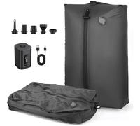 Sac de Compression sous vide 17L avec pompe à Air, sac de rangement réutilisable pour vêtements de voyage, sac de bagages à Compression 1 bag no pump black