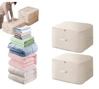 Sac de Compression Ultime Space Master, Casa Corner Pratique et Efficace Sac Compression Couette et Vêtements Sans Aspirateur, étanche à L'eau et à La Poussière (Beige, M*2)