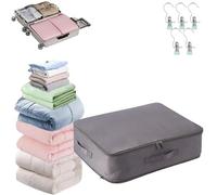 Sac de Compression Ultime Space Master, Casa Corner Sac De Compression, Sac-De Compression Ultime - Spacemaster, Grand Sac de Rangement Mobiles pour Couvertures (Grey, S(40 x 30 x 12cm))