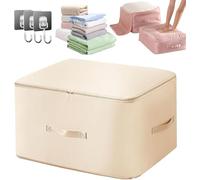 Sac de Compression Ultime Space master, Casa Corner Sac De Compression, space master sac de compressions voyage pour Couette, Vêtements et Maison (Beige, L*2)