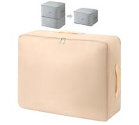 Sac de Compression Ultime Space Master - Organisateur d'Auto-Compression Ultra Peu Encombrant, Sacs de Rangement pour Couettes, Vêtements, Voyage et Maison (Rose Abricot, L)