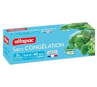 Sac de conservation - ALFAPAC - NCV2X40 - 40 sacs - Écoresponsables - Ouverture large