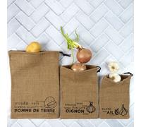 Sac de conservation - cook concept - toile de jute - marron