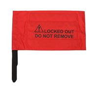 Sac de consignation de sécurité, sac de consignation et de signalisation rouge, robuste et résistant à l’usure, avec panneaux de sécurité imprimés pour les boutons de commande des