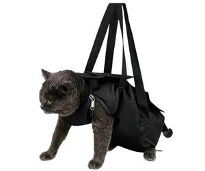 Sac de contention chat Fournitures de toilettage réglables et portables | Enveloppe chat de coupe griffes Pour Petits, Moyens et Grands Animaux : Douche, Lavage des Dents, Nettoyage, Coupe, Inject