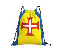 Sac De Cordon 36x42cm, Drapeau De Madère Enfants Réglable Sac De Sport, pour Natation, École, Le Sport, Anniversaire
