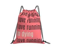 Sac De Cordon 36x42cm, J'adore Courir Portable Enfants Sac De Gym, pour Hommes, Le Sport, La Maternelle, Femmes