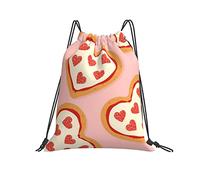 Sac De Cordon 36x42cm, J'adore La Pizza Filles Réglable Sac Tissu Cordon, pour Anniversaire, La Maternelle, Hommes, La Plage