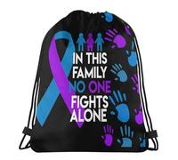 Sac De Cordon Aucune Histoire Ne Devrait Se Terminer Trop Tôt. Sensibilisation À La Prévention du Suicide. Pliable Portable Sac À Cordon Serrage, pour Natation, Le Sport, Anniversaire, 36x42cm