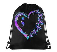 Sac De Cordon Aucune Histoire Ne Devrait Se Terminer Trop Tôt. Sensibilisation À La Prévention du Suicide. Portable Réglable Sac en Tissu, pour Femmes, La Plage, Hommes, 36x42cm