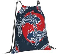 Sac De Cordon Bénédiction du Calmar Au Japon Pliable Filles Sac De Plage, pour Yoga, Le Sport, La Plage, 36x42cm