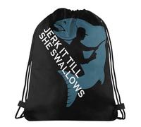 Sac De Cordon Branle-Toi Jusqu'À Ce Qu'Elle Avale Portable Pliable Sac À Cordon De Sport, pour Hommes, Femmes, La Maternelle, 36x42cm