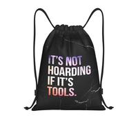 Sac De Cordon Ce n'est Pas De L'Accumulation Compulsive s'il S'Agit D'Outils Portable Lavable Sac À Dos, pour La Plage, Natation, École, 36x42cm