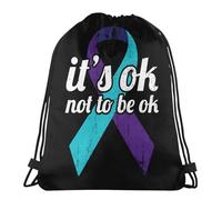 Sac De Cordon Il Est Normal De Ne Pas Aller Bien : Sensibilisation À La Prévention du Suicide Lavable Garçons Sac De Sport Unisexe, pour La Plage, Hommes, Femmes, 36x42cm