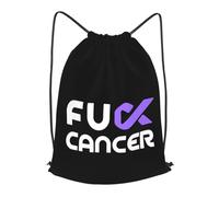 Sac De Cordon Putain De Cancer du Pancréas Portable Réglable Petit Sac À Dos, pour La Plage, Anniversaire, Femmes, 36x42cm