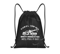 Sac De Cordon Remorquage De Chameaux : Quand C'est Coincé, on Le Sort ! Portable Extérieure Sac À Cordon De Serrage pour Enfants, pour École, La Plage, Le Sport, 36x42cm