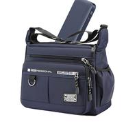 Sac de corps Hommes - Sac à bandouliers en tissu oxford imperméable pour voyages quotidiens, organisateur multicouche avec fermeture de fermeture éclair sécurisée pour le travail, l'école, les déplace