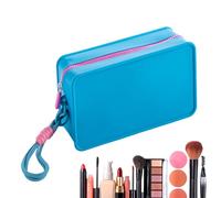 Sac De Cosmétique De Voyage - Boîtier en Silicone, Sac Portable | Organisateur Zip pour Le Maquillage, Accessoire Léger Et Durable, Outil De Stockage pour Les Produits De Beauté