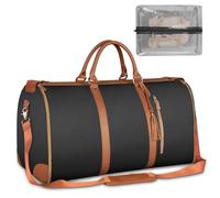 Sac de costume en cuir pour voyage homme et femme pliable Sac à vêtements Bagages Sacs de voyage Sac pour vestes chaussures Organisateurs de sacs de week-end