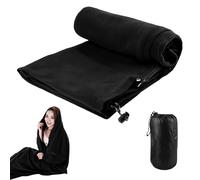 Sac de couchage, 180 x 82 cm, en polaire, pour le printemps et l'été, fermeture éclair bidirectionnelle, peut être couplé avec un double sac de couchage, doux et lavable, gris, noir, bleu, rouge, noir