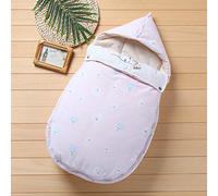 Sac De Couchage Bébé En Coton De Couleur Naturelle Type Sac De Couchage Nouveau-né En Coton Peigné Anti-coup De Pied (Chiot rose)