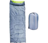 Sac de couchage Camp Active Sac de couchage d'été pour adultes de 5°C à 10°C - Sac de couchage couverture pour 1 personne - Couverture de voyage pour les festivals et le camping - 190 x 72 cm - Gris/J