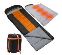 Sac de Couchage Camping en Plein air, Sac de Couchage pour Adultes et Enfants, Imperméable Sacs de Couchage de Damping et Randonnée, Sac Couchage Ultra Léger, Compact Sleeping Bag-Orange