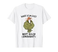 Sac de Couchage Camping Goose Not Silly Enough Funny T-Shirt Graphique avec Valeur, Homme, Blanc, XL