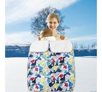 Sac De Couchage Chaud D'Hiver Pour Nouveau-Né, Couverture Pour Bébé, Tricot À Boutons, Poussette D'Emmaillotage, Sac De Couchage Pour Tout-Petit