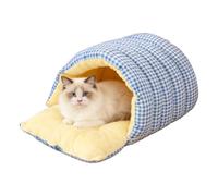 Sac de couchage chaud pour chats, nichoir pour animal domestique - Chiot Snuggle Cave - pour l'hiver, l'intérieur, le camping, les voyages, la maison, la chambre, le salon, l'appartement, le balcon