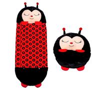 Sac de couchage convertible en coussin, pour enfants, mariquita. Tactile peluche