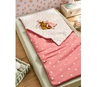 Sac de couchage coton cœur vieux rose TU