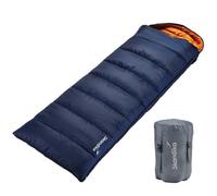 Sac de couchage couverture - Skandika Iceland - rectangulaire -220x80cm - Jumelable - zip gauche