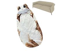 Sac De Couchage De Camping - 500 G-175 X 80 Cm, Design en Peluche pour Adulte | Couverture Chaude avec Doublure en Flanelle Douce | Literie Portable sur Le Thème des Chats Mignons pour Le Camping, La