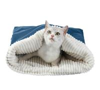 Sac de couchage de chat en peluche confortable - Pet Snuggle Sack Nest pour câliner et cachette, lit chaud de lit chaude et voiture, confort idéal pour les chatons de chats à l'automne de vacances d'h